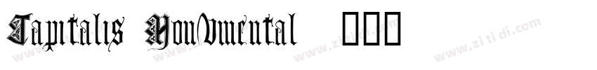 Capitalis Monumental字体转换